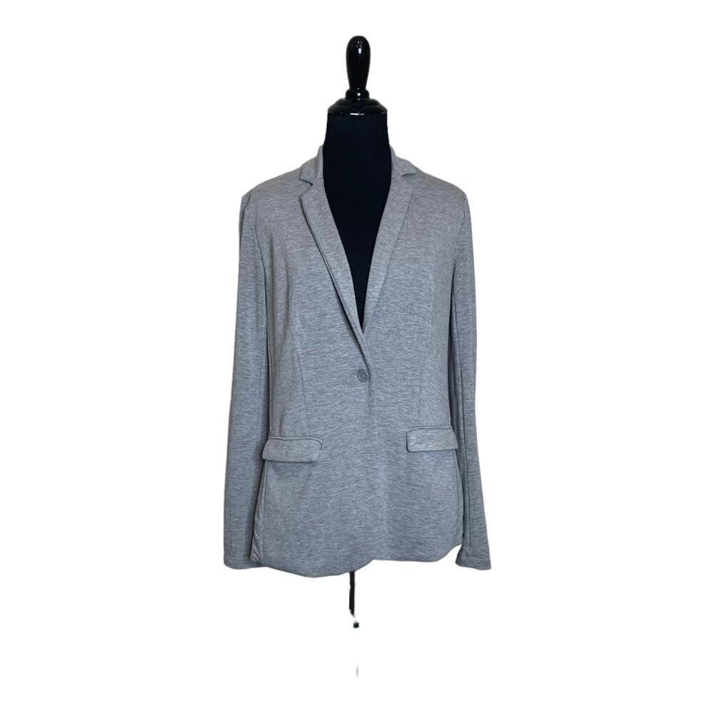 Magaschoni light  gray one button blazer size Small